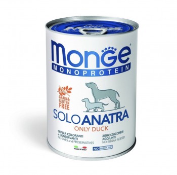 Monge 頂級意大利系列無穀物肉醬狗罐頭～100%鴨肉