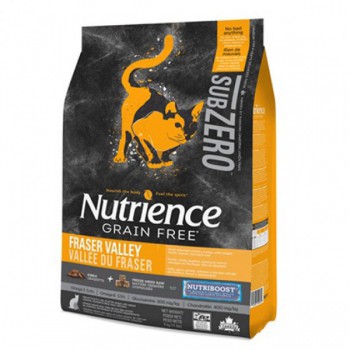 Nutrience 紐翠斯 Sub Zero–頂級雞肉、火雞、海魚全貓配方(生肉粒配方)2.27kg (5lb)(橙+黑)
