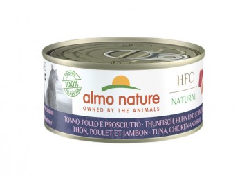 Almo Nature 吞拿魚+雞肉+火腿 貓罐頭 150g