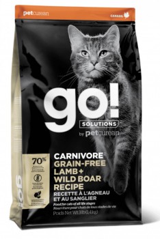 Go!Solutions 活力營養系列-無穀物羊肉+豬肉貓糧配方8磅