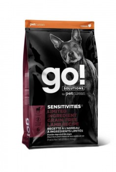 GO! SOLUTIONS 低敏美毛系列 無穀物 羊肉 狗糧配方 (12lb)