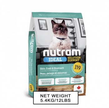 Nutram I19 敏感腸胃及皮膚配方 貓糧 5.4kg
