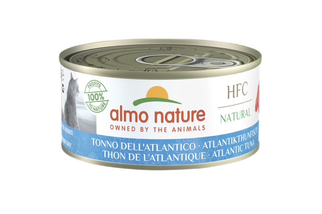 Almo Nature 大西洋吞拿魚貓罐頭150G - 波士寵物用品速遞