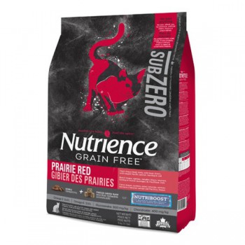 Nutrience 紐翠斯 Sub Zero–頂級紅肉、海魚全貓配方 (生肉粒配方) 5kg (11lb) (紅+黑)