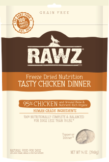 RAWZ 無穀物凍乾狗糧 雞肉配方 14oz x 2包優惠
