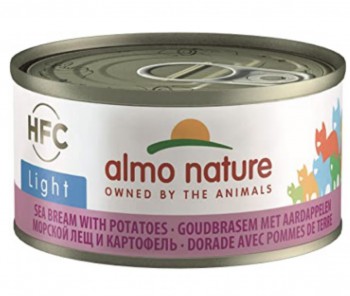 Almo Nature 低熱量貓濕糧 - 啫喱系列 - 鯛魚薯仔 70g