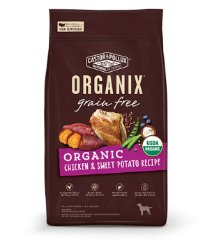 ORGANIX 無穀物全犬糧 – 有機雞肉甜薯配方 10lb