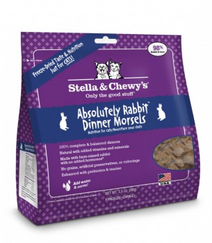 Stella & Chewy's 凍乾脫水貓糧 Freeze Dried ABSOLUTLY RABBIT Dinner - 極度兔惑(兔肉配方) 8oz