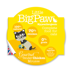 Little Big Paw 傳統雞肉貓餐盒 mousse 85g 原盒8個優惠 (平均每盒$12,9) (LBP002x8)