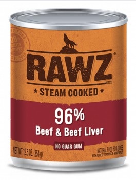 RAWZ 96% 牛肉、牛肝全犬罐頭 354g