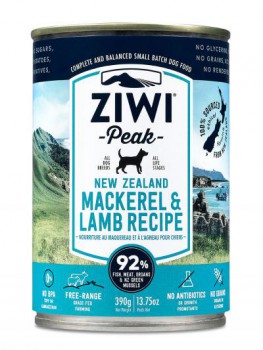 ZiwiPeak 鯖魚+羊肉 配方狗罐裝 x12罐優惠