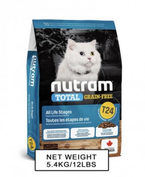 Nutram T24無穀物三文魚鱒魚貓貓配方5.4kg