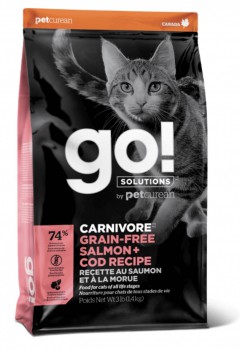 Go!Solutions 活力營養系列-無穀物三文魚+鱈魚貓糧配方8磅