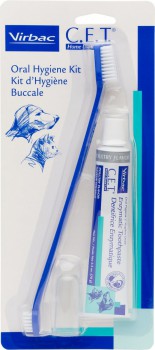 Virbac 維克 C.E.T.® Hygiene Dental Kit 複合酶牙膏牙刷套装（雞肉口味）70G